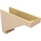 Ekena Millwork 8"W x 24"D x 16"H Classic Burlington Rough Cedar Woodgrain TimberThane Corbel, Primed Tan CORUR08X24X16BURRCPR - alternate 4